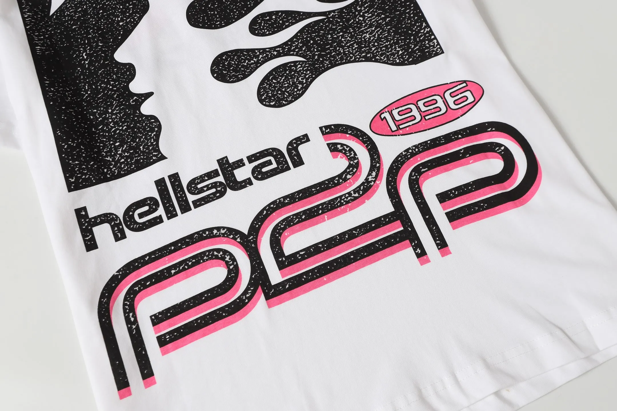 P108 Real-stock Hellstar Cross-border European and American style, street fashion brand pure cotton T-shirt Fabric (fabric): 32 counts of 240g heavy combed double yarn pure cotton Size (size): S-M- L- X L Color (colour): White 👉 👉 👉 👉