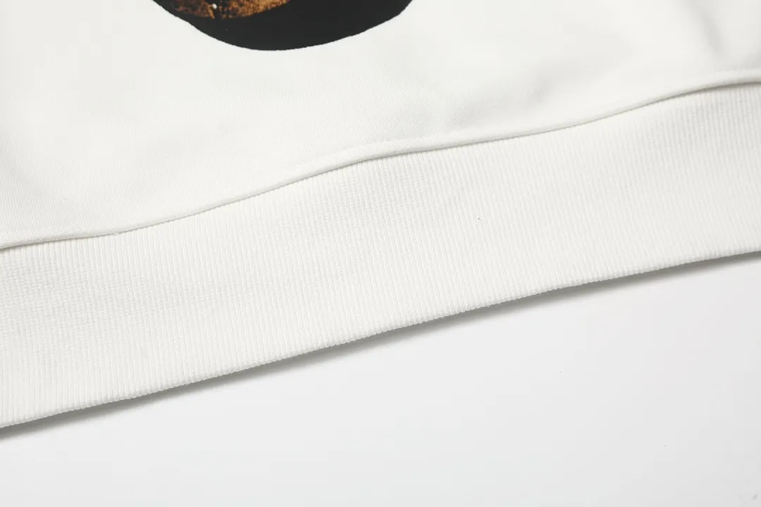 8803# P160 Hellstar high quality Hellstar American trendy printed cotton terry crew neck sweatshirt Color: White Size: S M L XL