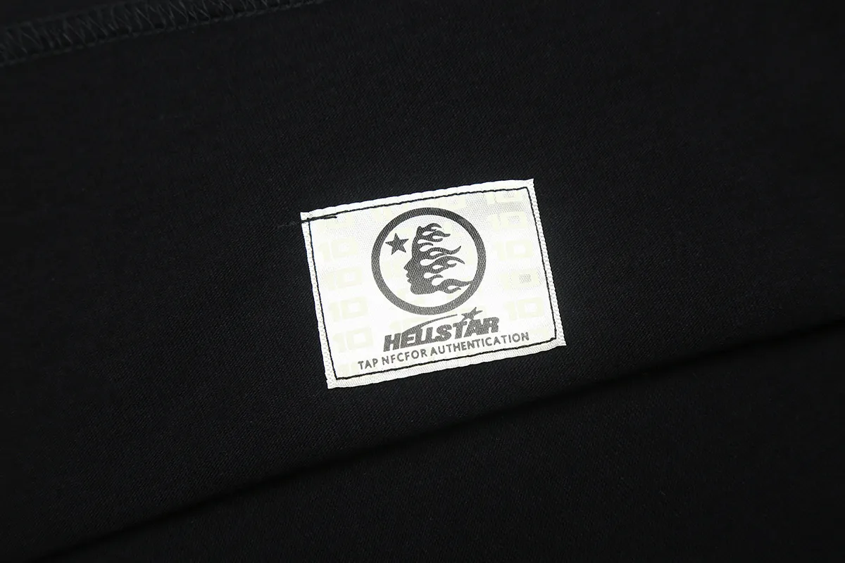 6662# P116 Hellstar American fashion high street pure cotton loose short-sleeved T-shirt Color: White Black Size: S M L XL
