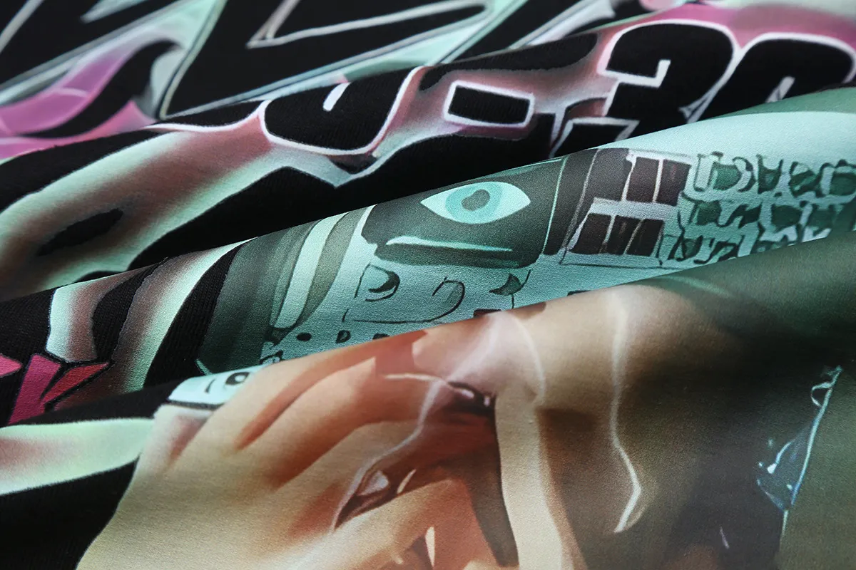 6662# P116 Hellstar American fashion high street pure cotton loose short-sleeved T-shirt Color: White Black Size: S M L XL