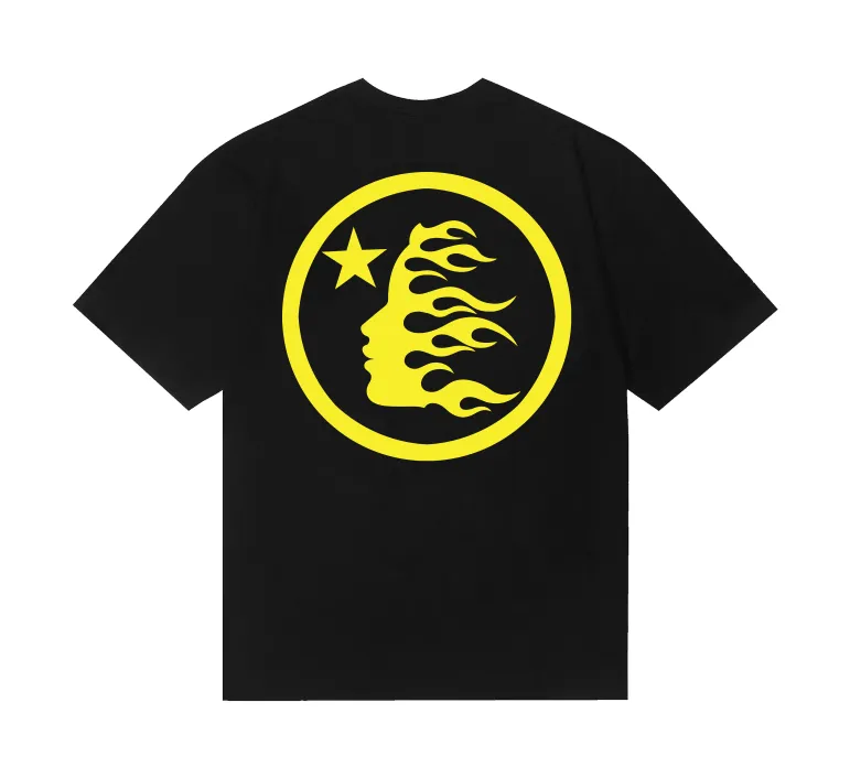 6803# P112 Hellstar American fashion high street pure cotton loose short-sleeved T-shirt Color: White Black Size: S M L XL