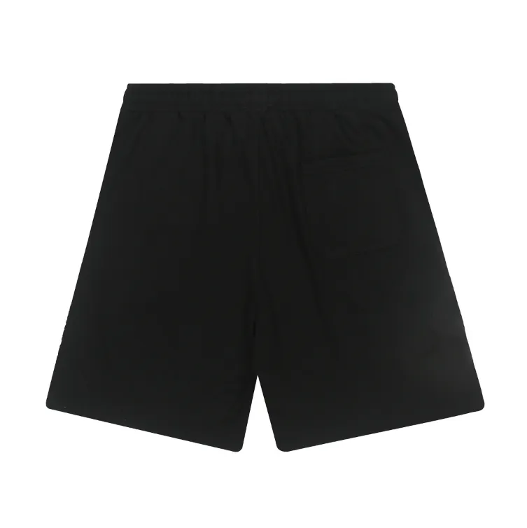 1109# P150 Hellstar pure cotton terry 350g printed casual shorts Color: black floral gray Size: S M L XL
