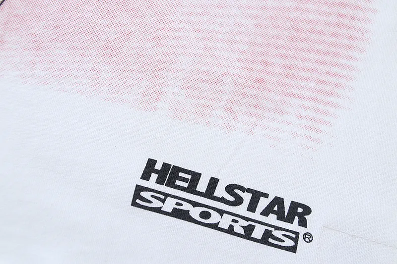P110 5620# Real shot Hellstar Meichao high street pure cotton loose short-sleeved T-shirt Fabric: 240g 32 count fine cotton double yarn pure cotton Color: White Size: S M L XL