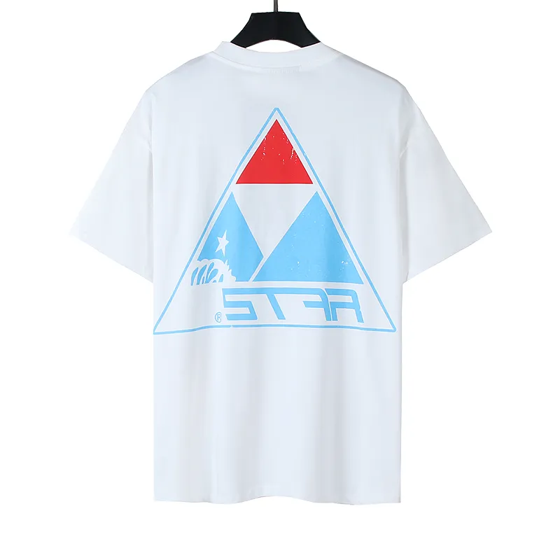 P110 5620# Real shot Hellstar Meichao high street pure cotton loose short-sleeved T-shirt Fabric: 240g 32 count fine cotton double yarn pure cotton Color: White Size: S M L XL