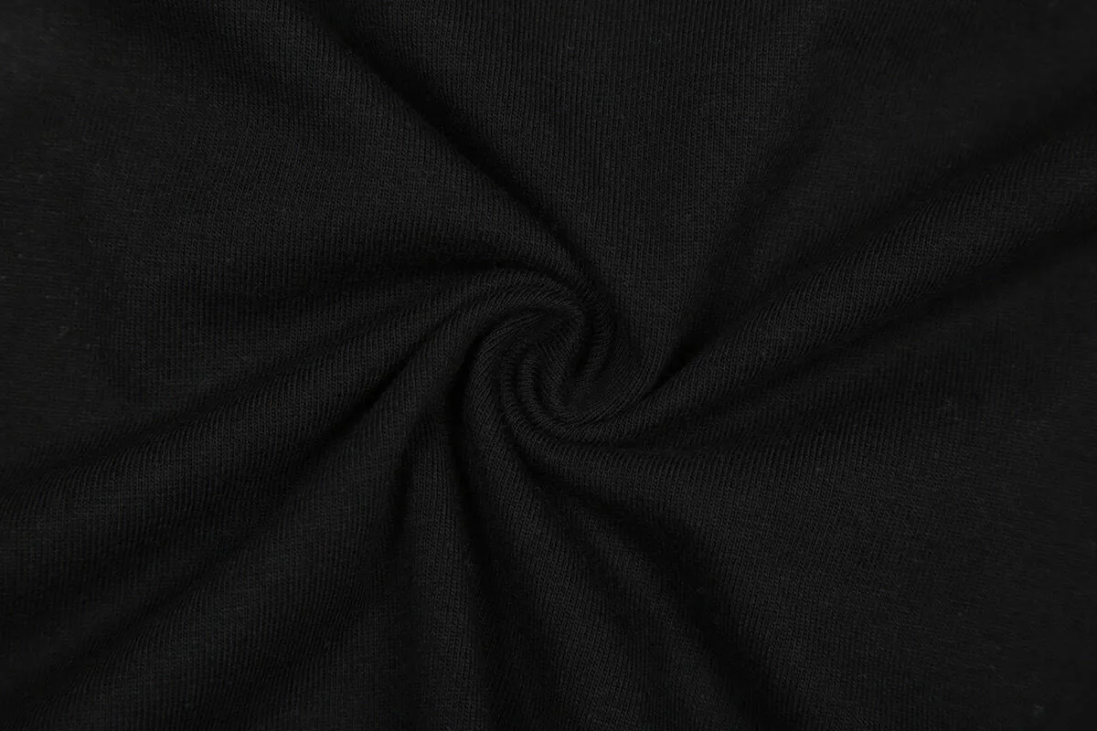 6824# P112 Hellstar American fashion high street pure cotton loose short-sleeved T-shirt Color: Black Size: S M L XL