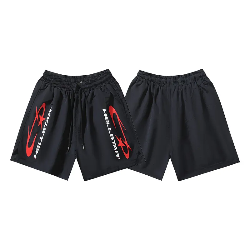 P134 Real shot Hellstar Hellstar casual sports beach shorts Color: Black Size: S M L XL
