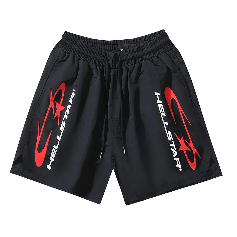 P134 Real shot Hellstar Hellstar casual sports beach shorts Color: Black Size: S M L XL