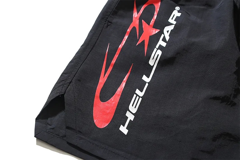 P134 Real shot Hellstar Hellstar casual sports beach shorts Color: Black Size: S M L XL