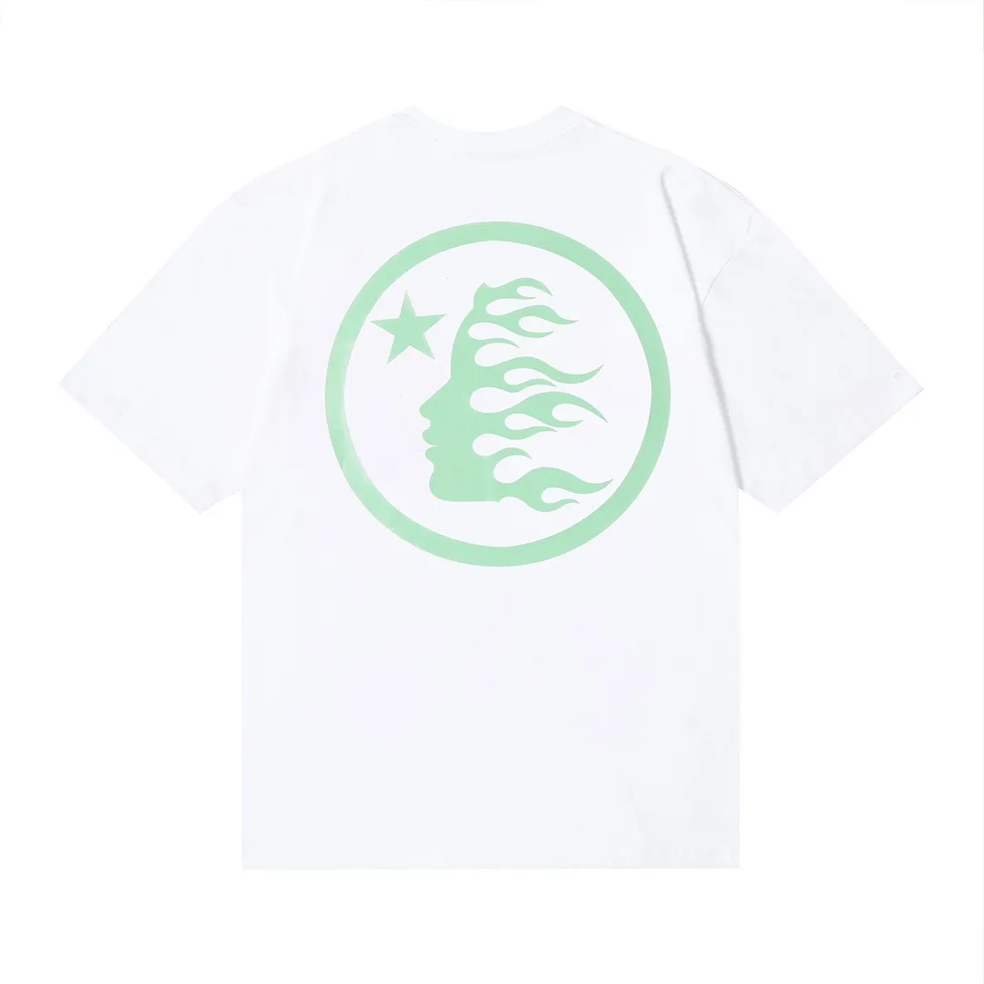 6642# P112 Hellstar American fashion high street pure cotton loose short-sleeved T-shirt Color: White Black Size: S M L XL