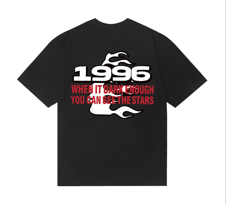 6842# P116 Hellstar American fashion high street pure cotton loose short-sleeved T-shirt Color: White Black Size: S M L XL