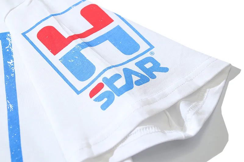 P110 5619# Real shot Hellstar Meichao high street pure cotton loose short-sleeved T-shirt Fabric: 240g 32 count fine cotton double yarn pure cotton Color: White Size: S M L XL