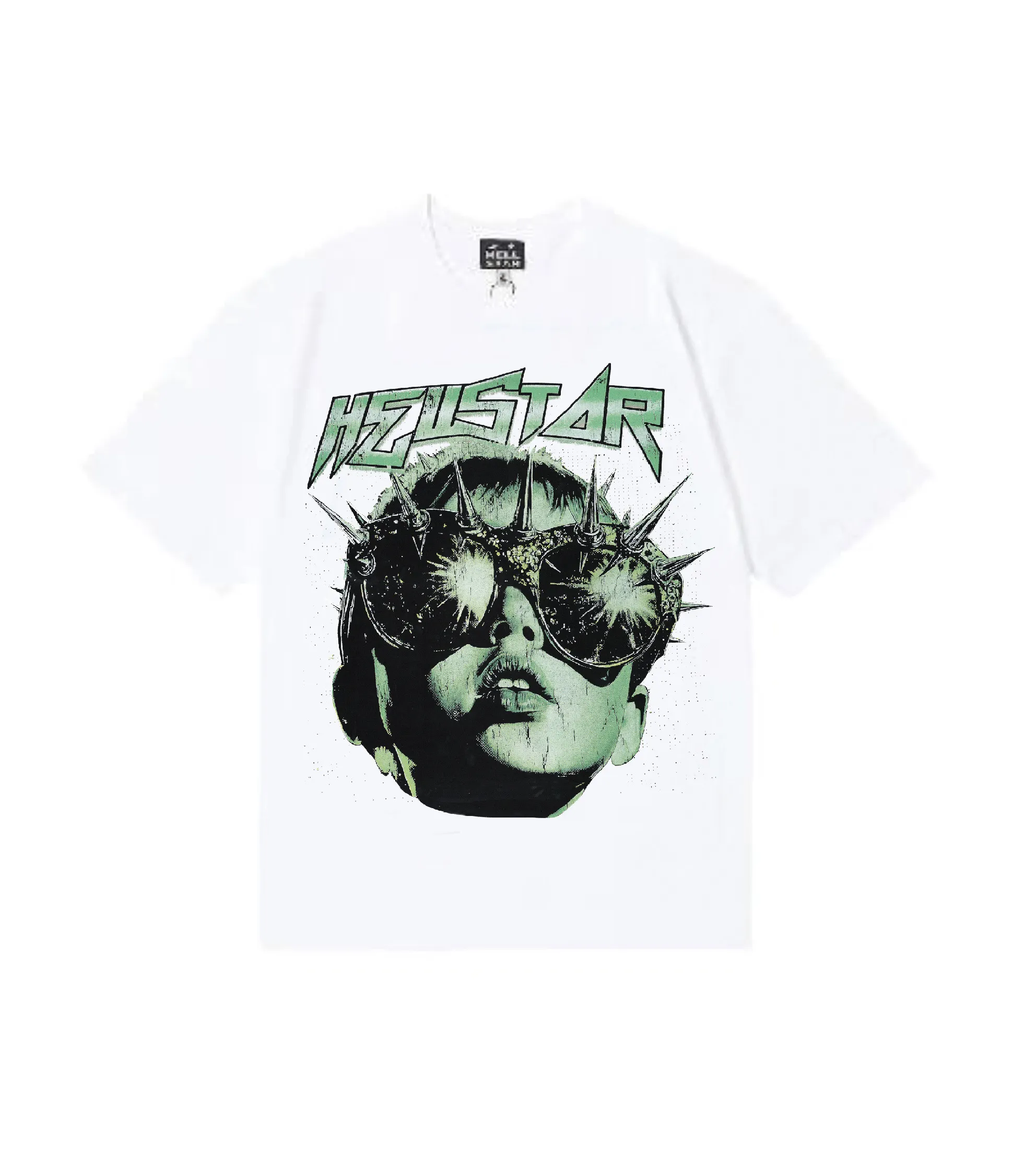 6840# P116 Hellstar American fashion high street pure cotton loose short-sleeved T-shirt Color: Black White Apricot Code Number: S M L XL