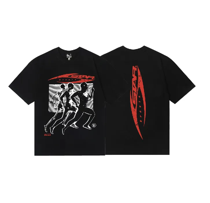 6788# P116 Hellstar American fashion high street pure cotton loose short-sleeved T-shirt Color: Black Size: S M L XL