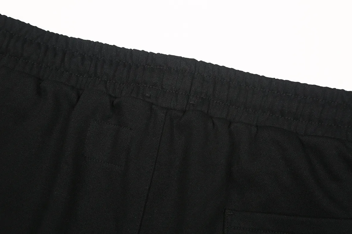 1122# P150 Hellstar pure cotton terry 350g printed casual shorts Color: black floral gray Size: S M L XL