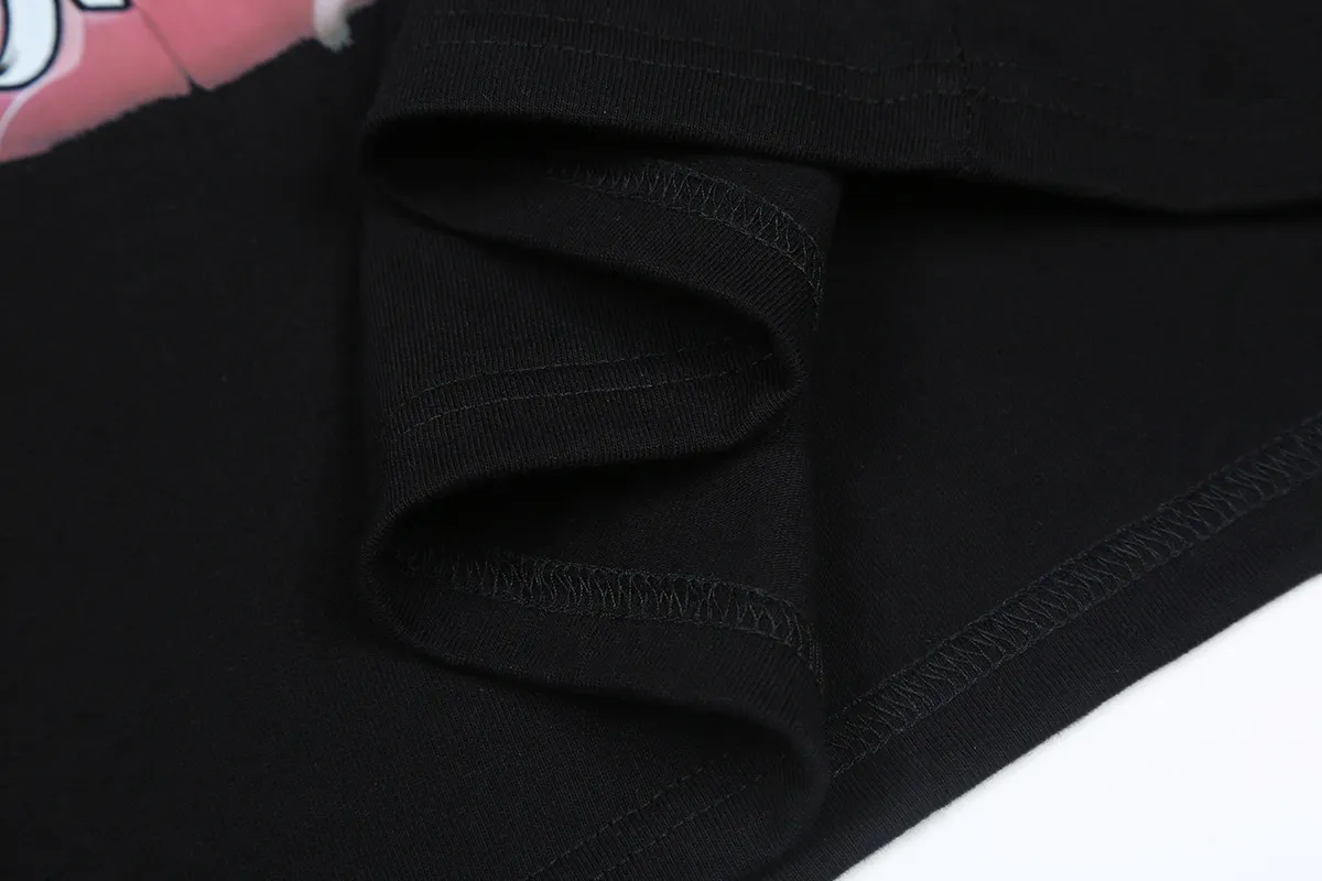 6665# P116 Hellstar American fashion high street pure cotton loose short-sleeved T-shirt Color: White Black Size: S M L XL
