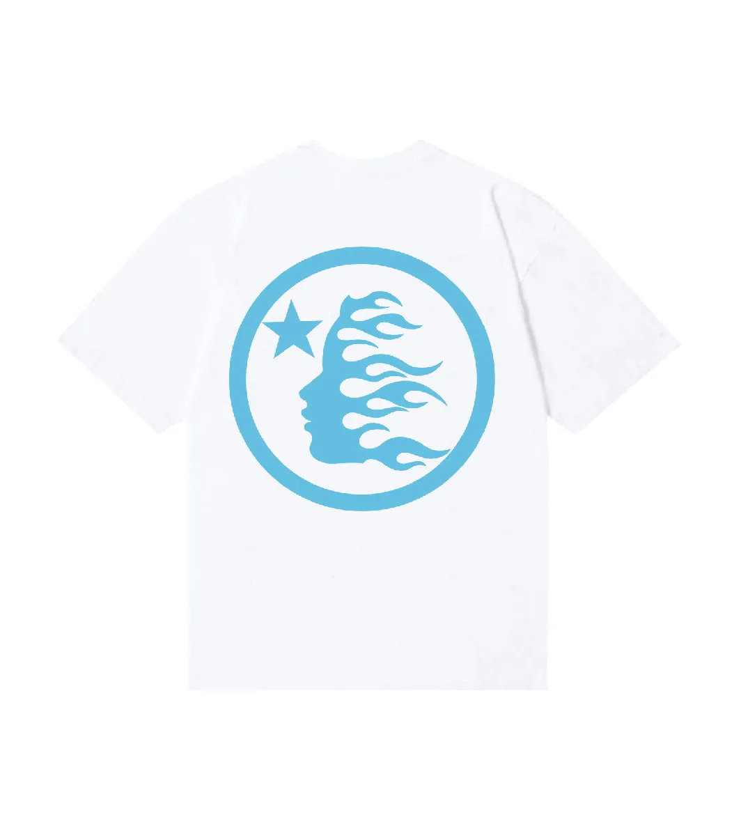 6827# P112 Hellstar American fashion high street pure cotton loose short-sleeved T-shirt Color: White Size: S M L XL