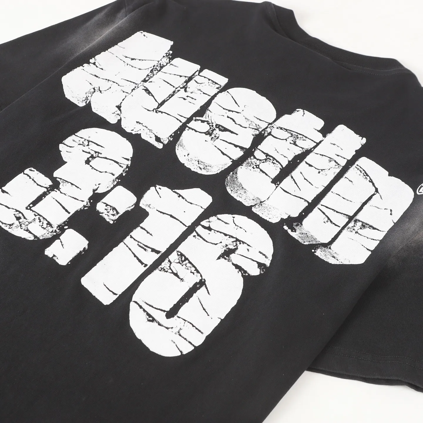 P124 Hellstar Hellstar Cross-border European and American style street fashion brand pure cotton T-shirt Fabric (fabric): 32 counts 250g washed combed double yarn pure cotton Size (size): S-M- L- X L Color (colour): Washed black (spray Ma Liu)
