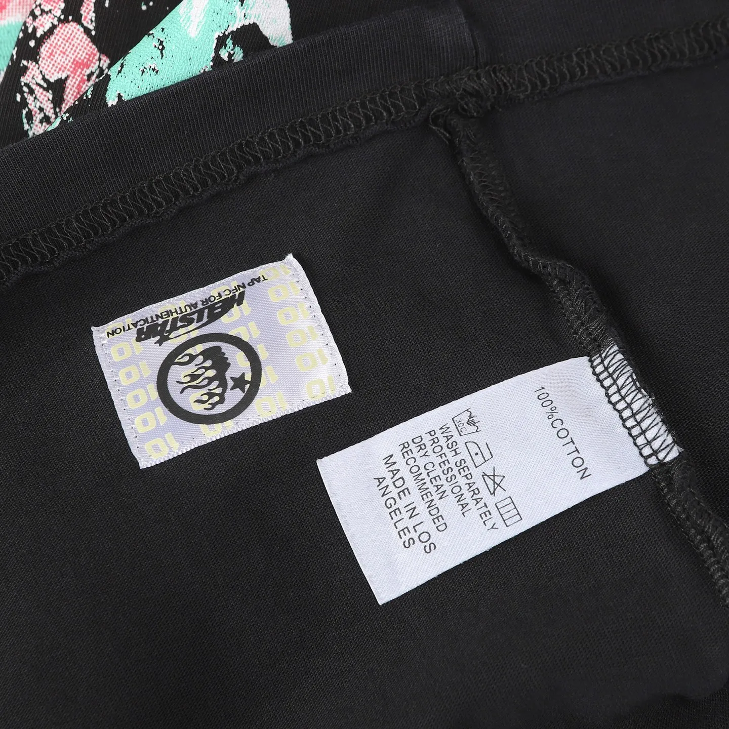 P124 Hellstar Hellstar Cross-border European and American style street fashion brand pure cotton T-shirt Fabric (fabric): 32 counts 250g washed combed double yarn pure cotton Size (size): S-M- L- X L Color (colour): Washed black (spray Ma Liu)