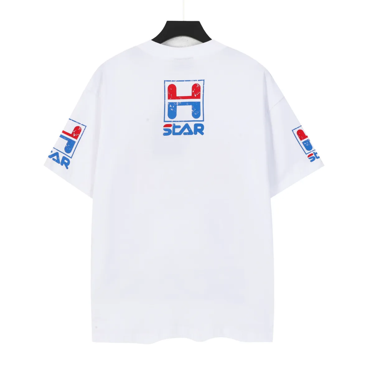 P108 Real-stock Hellstar Cross-border European and American style, street fashion brand pure cotton T-shirt Fabric (fabric): 32 pieces of 240g heavy combed double yarn pure cotton Size (size): S-M- L- X L Color (colour): white