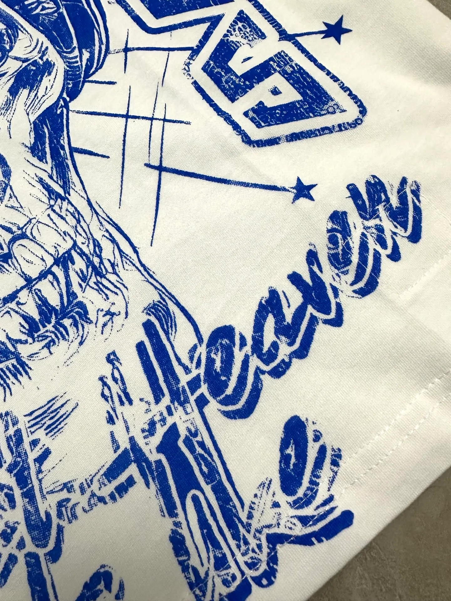 P108 781# white/ash Real stock Hellstar Cross-border European and American style, street fashion brand pure cotton T-shirt Fabric (fabric): 32 pieces of 240g heavy combed double yarn pure cotton Size (size): S-M- L- X L Color (colour): white, ash