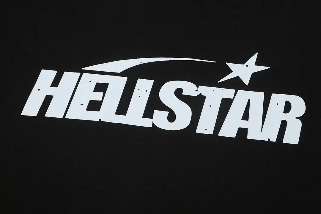 6643# P112 Hellstar American fashion high street pure cotton loose short-sleeved T-shirt Color: White Black Size: S M L XL