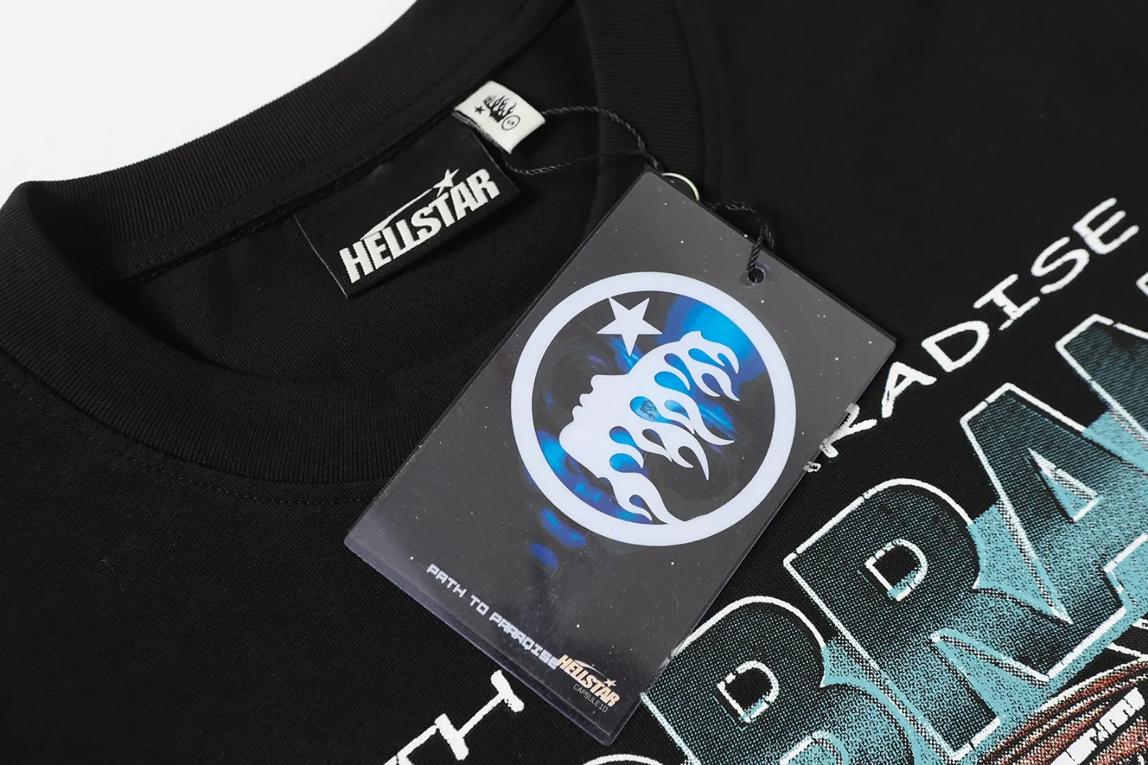 P140 Real-stock Hellstar Cross-border European and American style/street fashion brand pure cotton long-sleeved T-shirt Fabric (fabric): High-density 26-count 270-gram heavy combed double yarn pure cotton Size (size): S-M- L- X L Color (colour): Active black/apricot 👉
