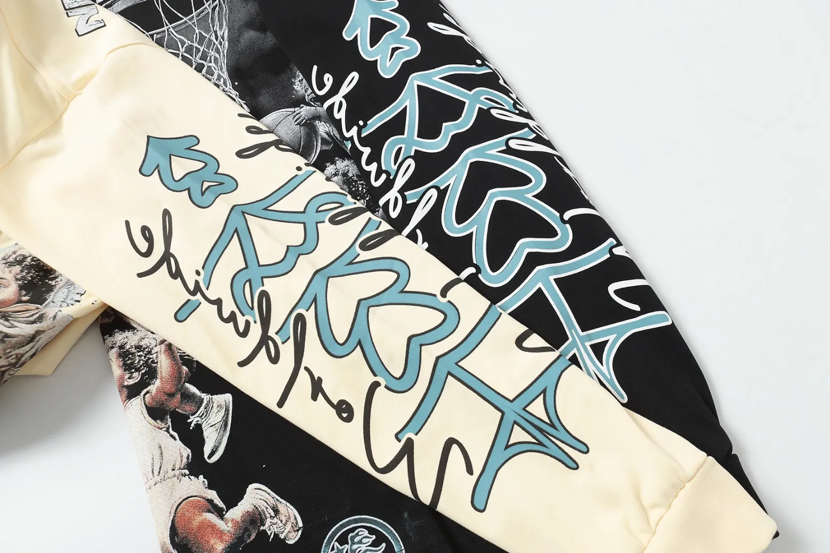 P140 Real-stock Hellstar Cross-border European and American style/street fashion brand pure cotton long-sleeved T-shirt Fabric (fabric): High-density 26-count 270-gram heavy combed double yarn pure cotton Size (size): S-M- L- X L Color (colour): Active black/apricot 👉