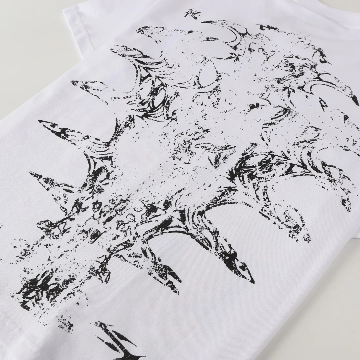 P108 Real-stock Hellstar Cross-border European and American style, street fashion brand pure cotton T-shirt Fabric (fabric): 32 pieces of 240g heavy combed double yarn pure cotton Size (size): S-M- L- X L Color (colour): white