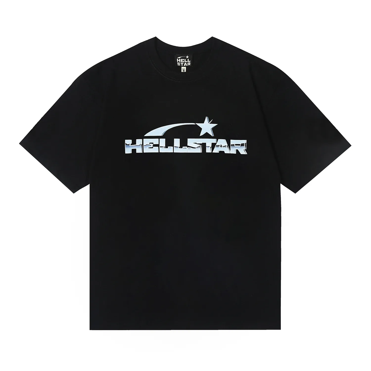 6691# P112 Hellstar American fashion high street pure cotton loose short-sleeved T-shirt Color: White Black Size: S M L XL
