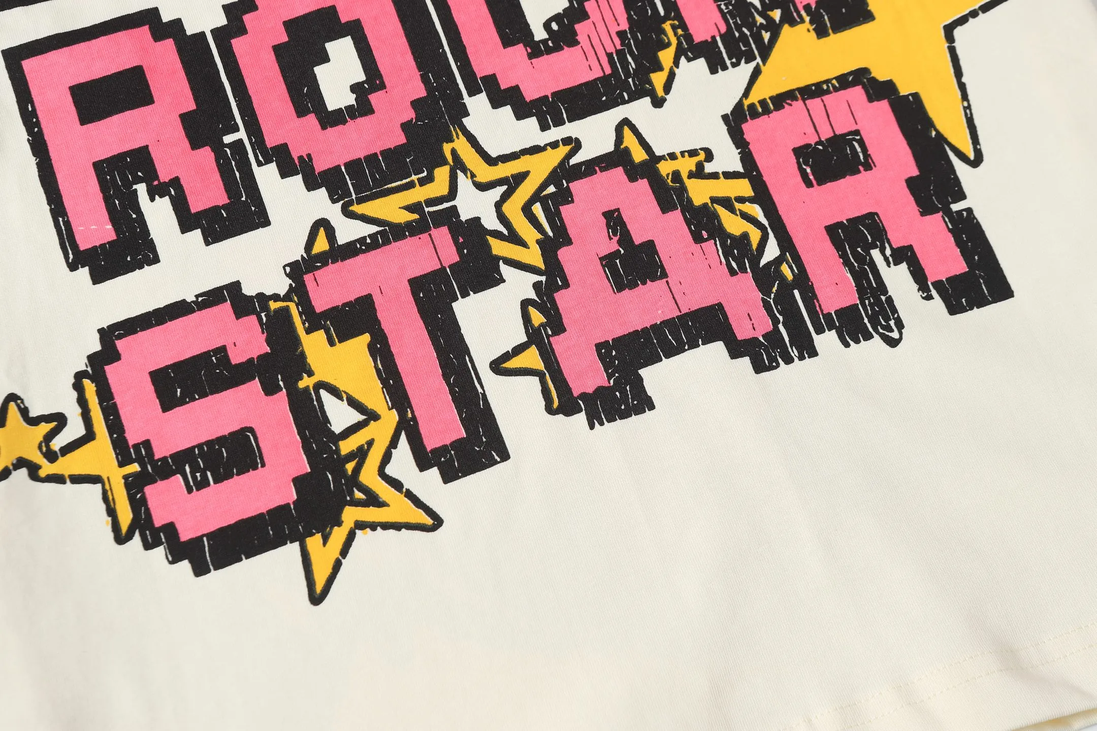 P108 Real-stock Hellstar Cross-border European and American style, street fashion brand pure cotton T-shirt Fabric (fabric): 32 counts of 240g heavy combed double yarn pure cotton Size (size): S-M- L- X L Color (colour): white, apricot