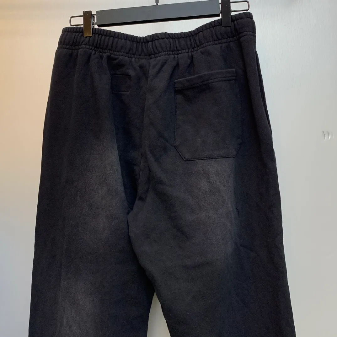 P210 Hellstar Sports Future Flame Sweatpants Black Fashion brand high-quality pure cotton sweatpants terry trousers color (color): Vintage Black (washed black) Size (size): S, M, L, XL