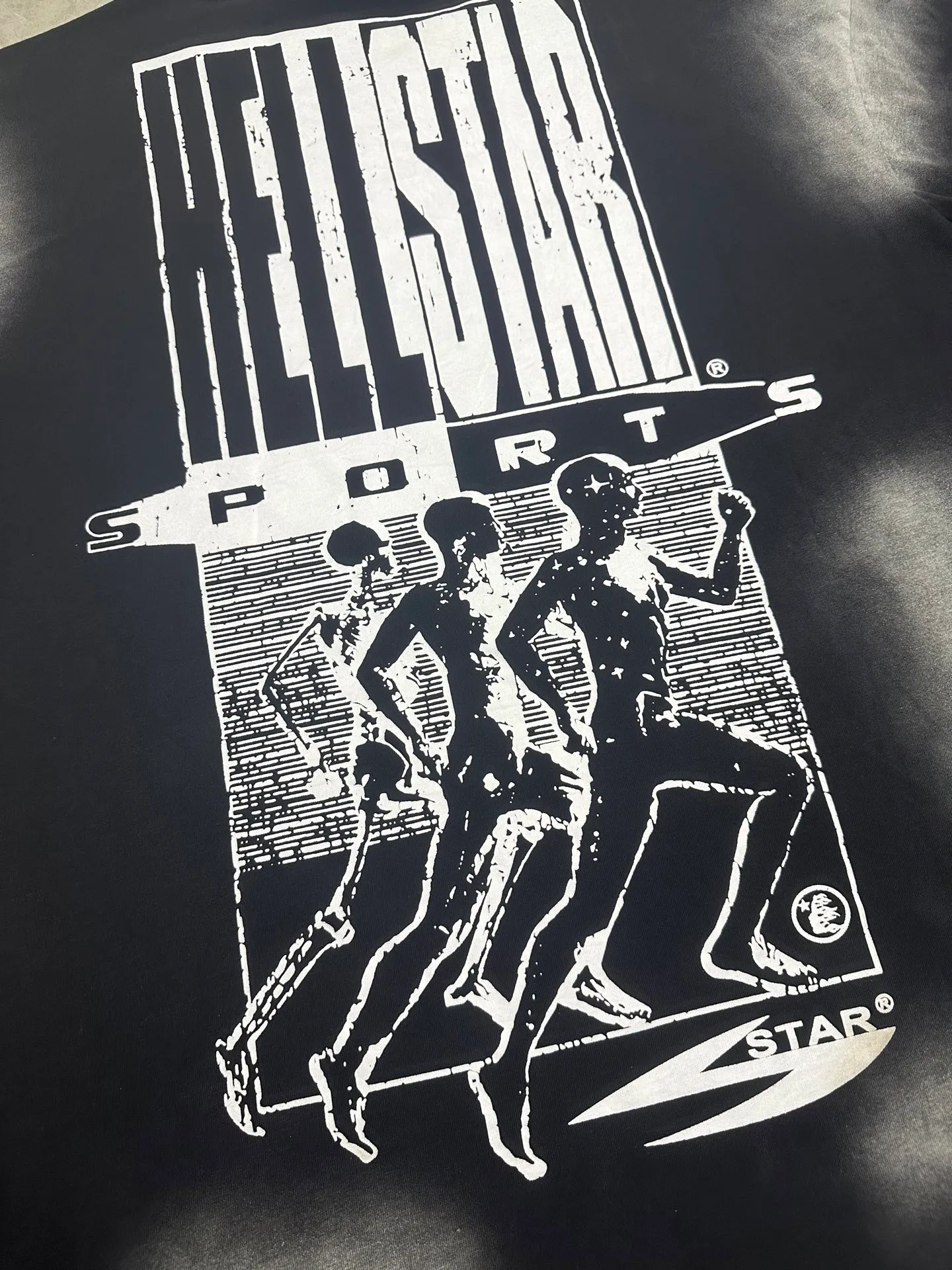 P124 Hellstar Hellstar Cross-border European and American style street fashion brand pure cotton T-shirt Fabric (fabric): 32 counts 250g washed combed double yarn pure cotton Size (size): S-M- L- X L Color (colour): Washed black (spray Ma Liu)