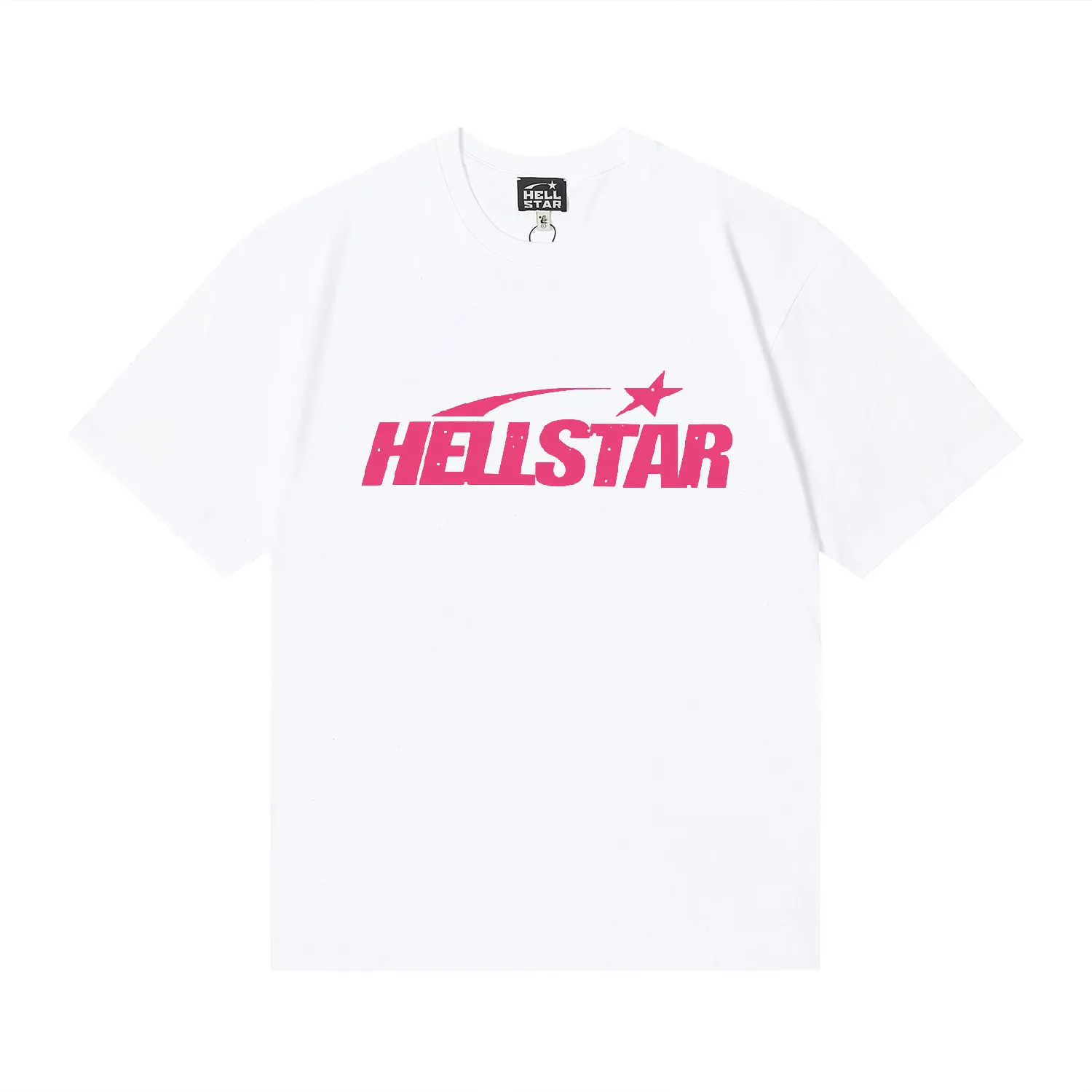 6699# P112 Hellstar American fashion high street pure cotton loose short-sleeved T-shirt Color: White Black Size: S M L XL