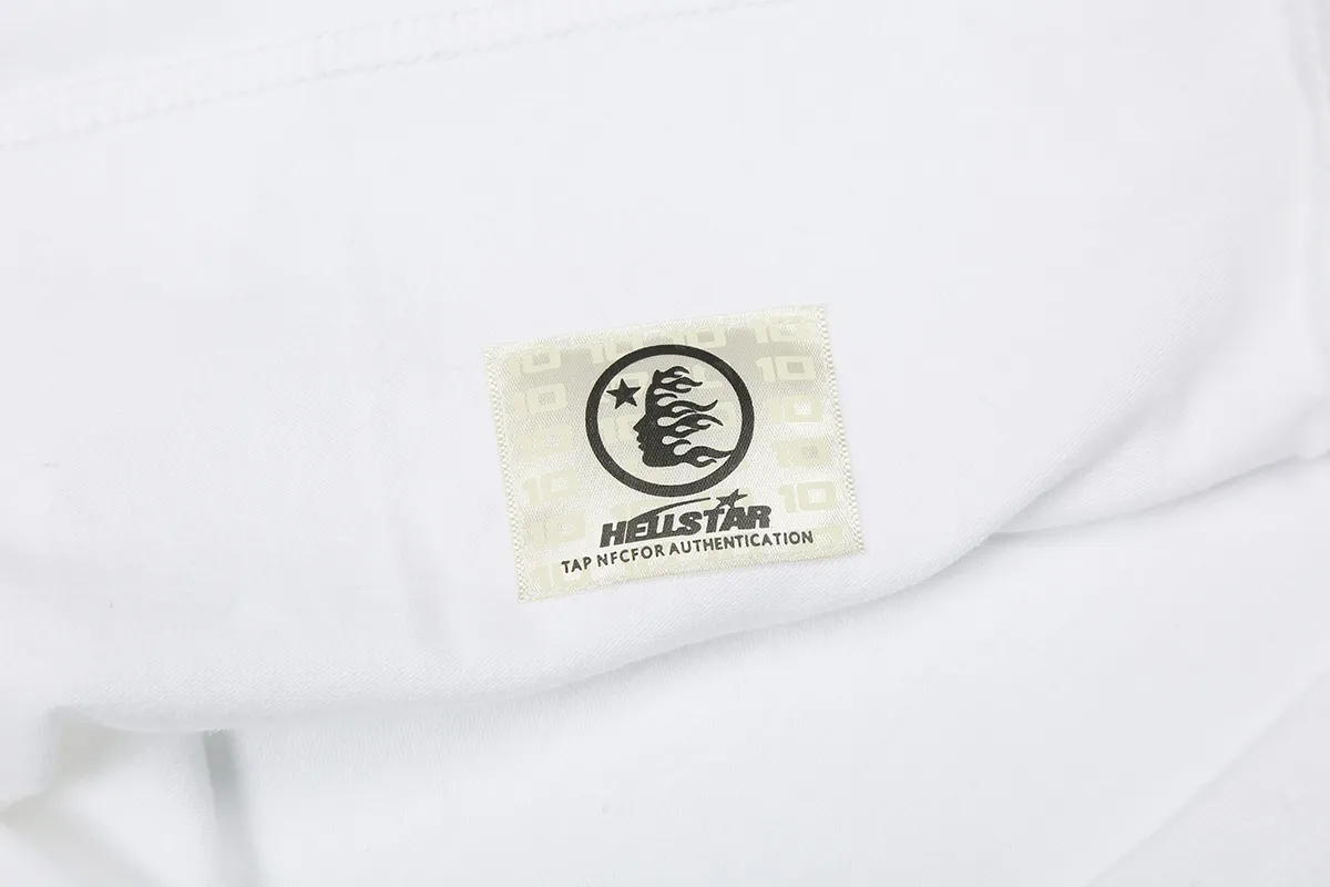 6680# P116 Hellstar American fashion high street pure cotton loose short-sleeved T-shirt Color: White Black Size: S M L XL