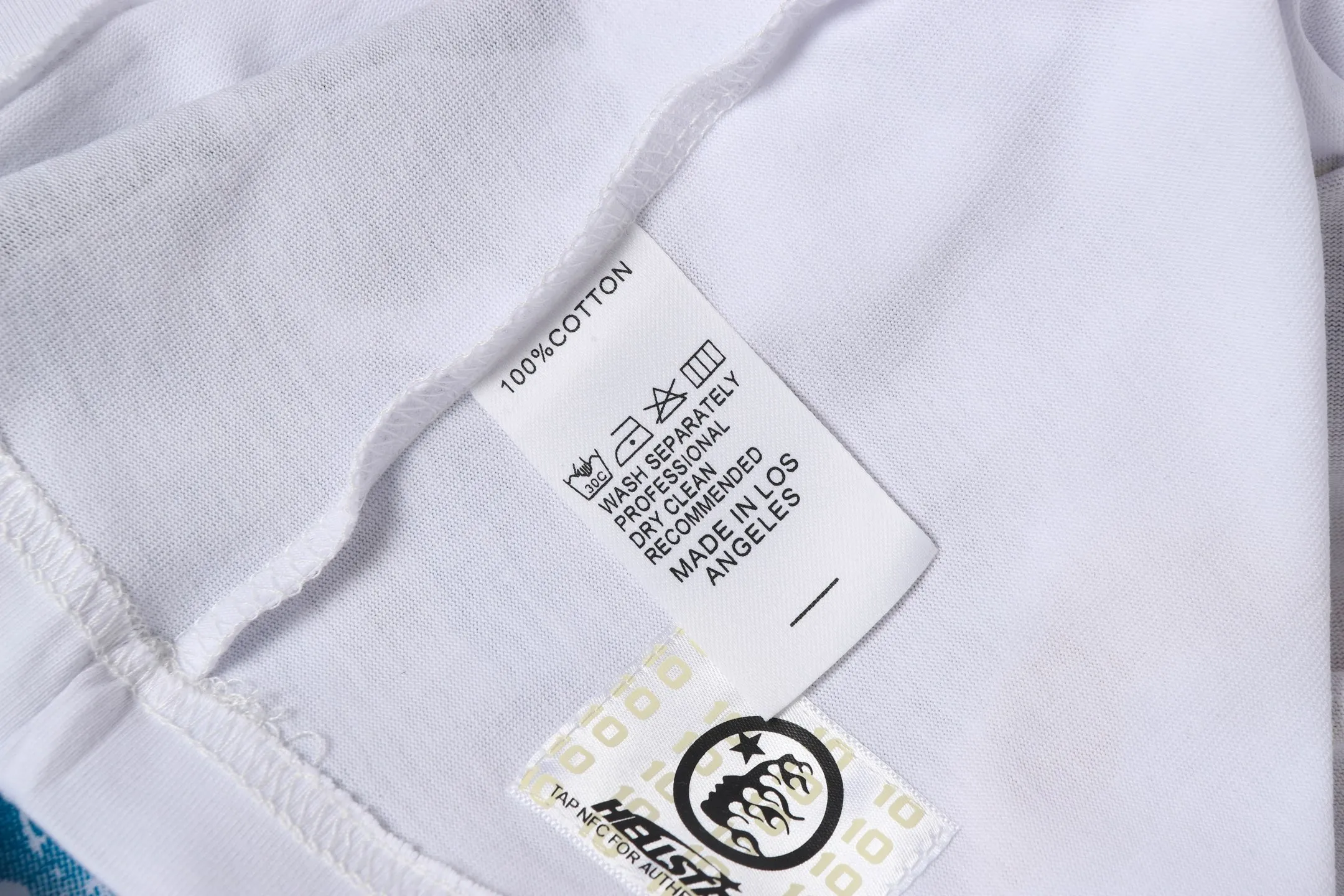 P108 Real-stock Hellstar Cross-border European and American style street brand pure cotton T-shirt Fabric (fabric): 32 counts of 240g heavy combed double yarn pure cotton Size (size): S-M- L- X L Color (colour): white