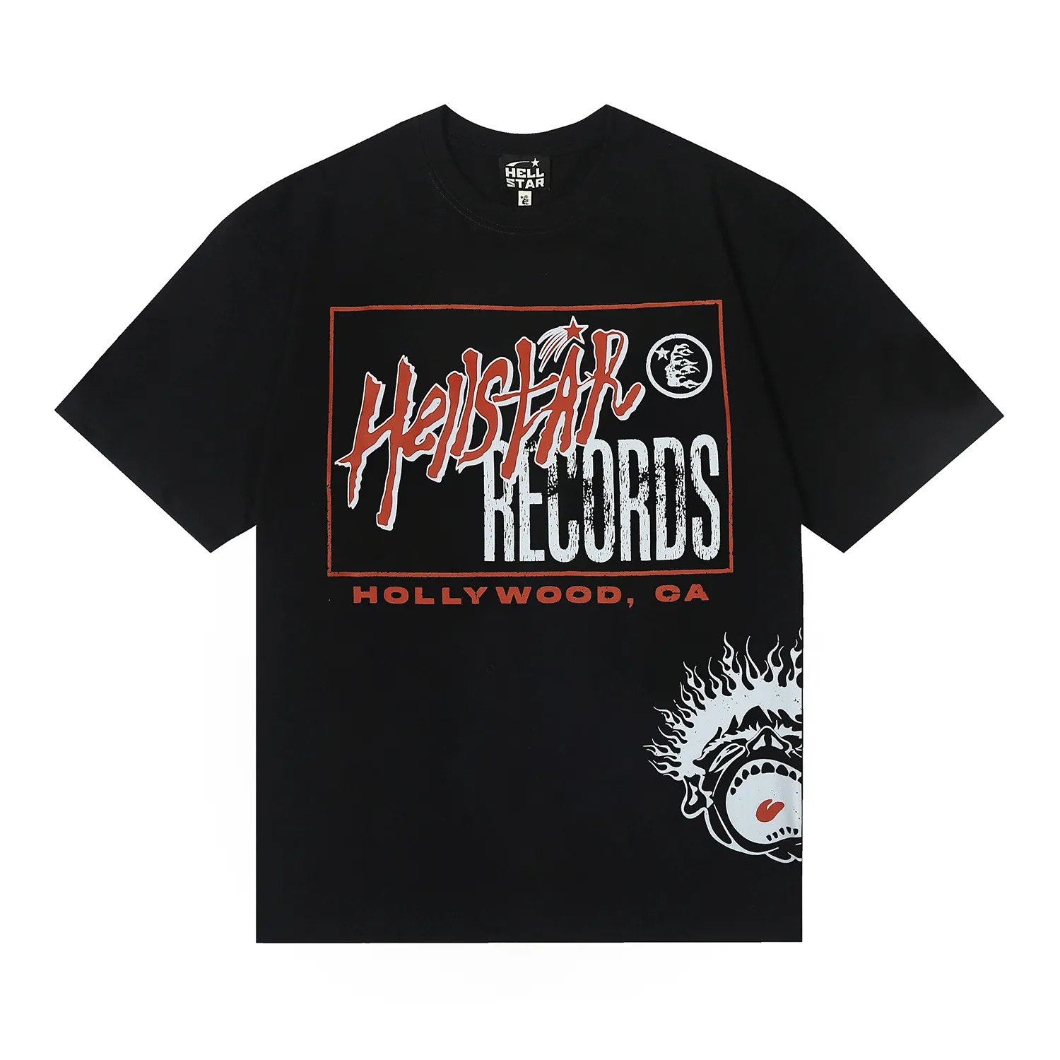 6684# P116 Hellstar American fashion high street pure cotton loose short-sleeved T-shirt Color: White Black Apricot Code Number: S M L XL