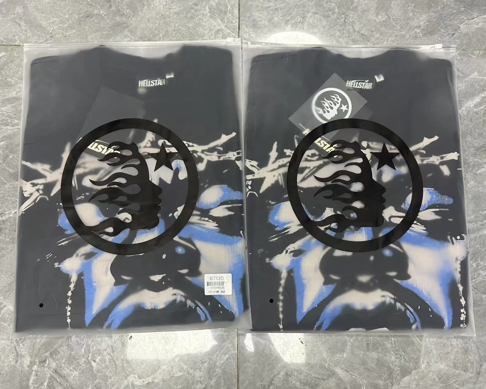 P124 Hellstar Hellstar Cross-border European and American style street fashion brand pure cotton T-shirt Fabric (fabric): 32 counts 250g washed combed double yarn pure cotton Size (size): S-M- L- X L Color (colour): Washed black (spray Ma Liu)
