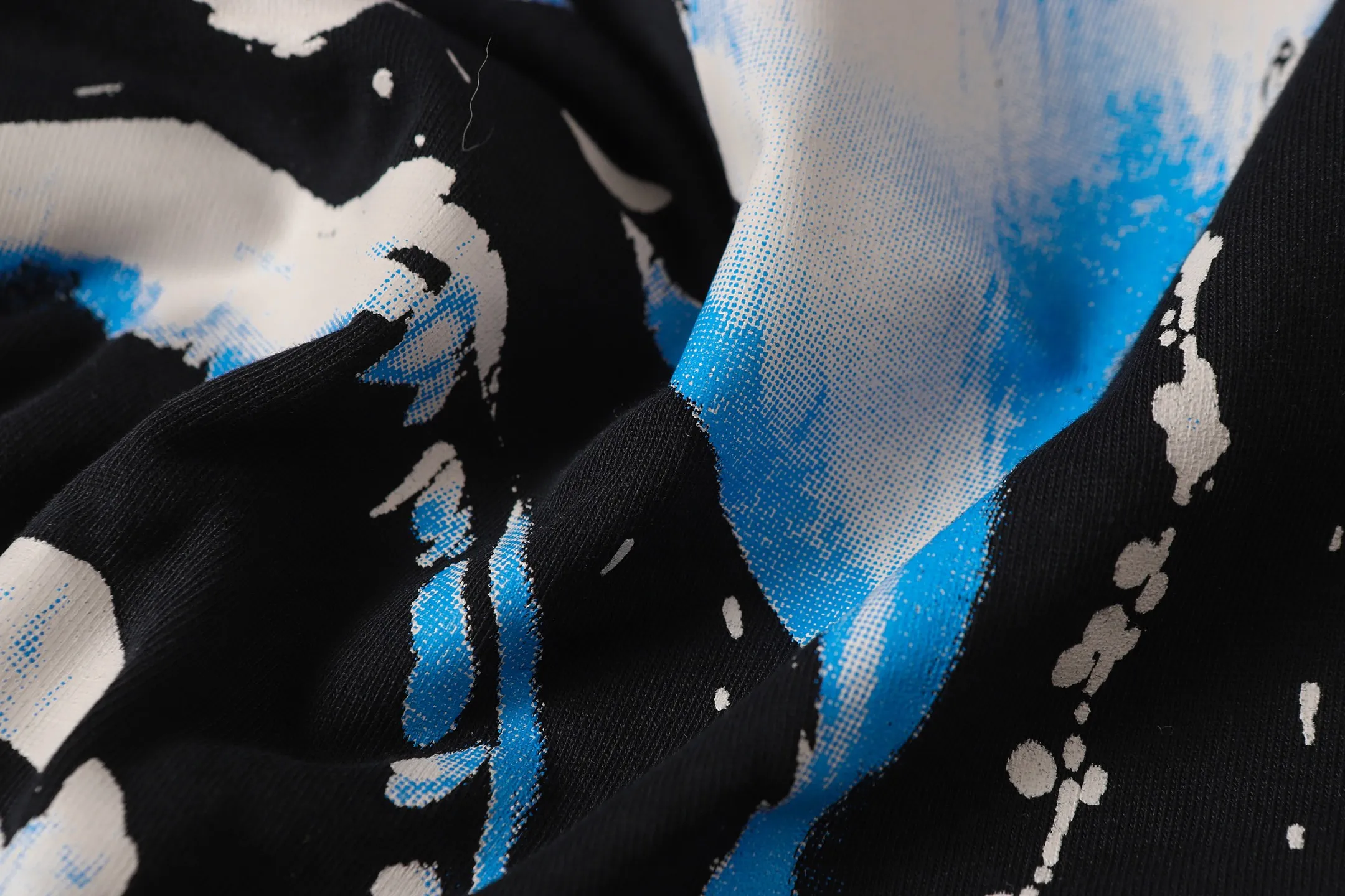 P124 Hellstar Hellstar Cross-border European and American style street fashion brand pure cotton T-shirt Fabric (fabric): 32 counts 250g washed combed double yarn pure cotton Size (size): S-M- L- X L Color (colour): Washed black (spray Ma Liu)