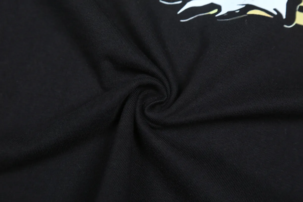 6661# P116 Hellstar American fashion high street pure cotton loose short-sleeved T-shirt Color: White Black Size: S M L XL