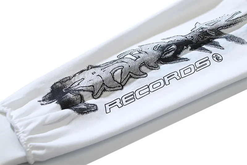 P160 Reversible Real Shots Hellstar Hellstar Beauty Reversible Pure Cotton Loose Bottoming Long Sleeve T-Shirt Long T Fabric: 270g 32 Count Fine Cotton Double Yarn Pure Cotton Color: White Reversible Size: S M L XL