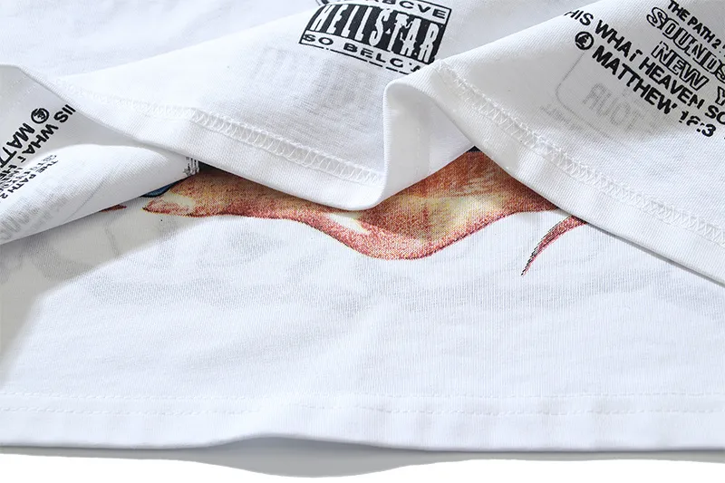 P160 Reversible Real Shots Hellstar Hellstar Beauty Reversible Pure Cotton Loose Bottoming Long Sleeve T-Shirt Long T Fabric: 270g 32 Count Fine Cotton Double Yarn Pure Cotton Color: White Reversible Size: S M L XL