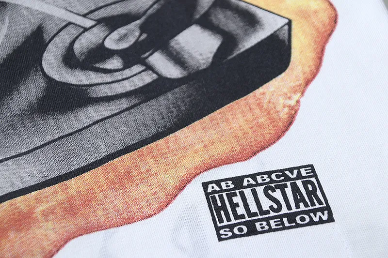 P160 Reversible Real Shots Hellstar Hellstar Beauty Reversible Pure Cotton Loose Bottoming Long Sleeve T-Shirt Long T Fabric: 270g 32 Count Fine Cotton Double Yarn Pure Cotton Color: White Reversible Size: S M L XL