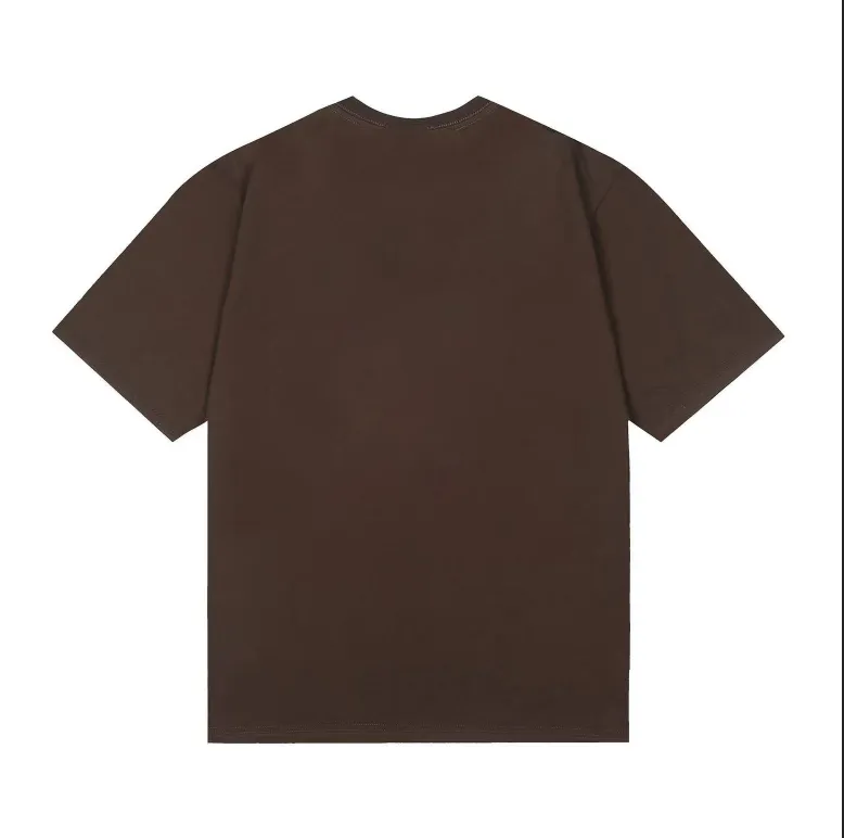 6754# P108 Hellstar American fashion high street pure cotton loose short-sleeved T-shirt Color: black, dark coffee, apricot Code number: S M L XL