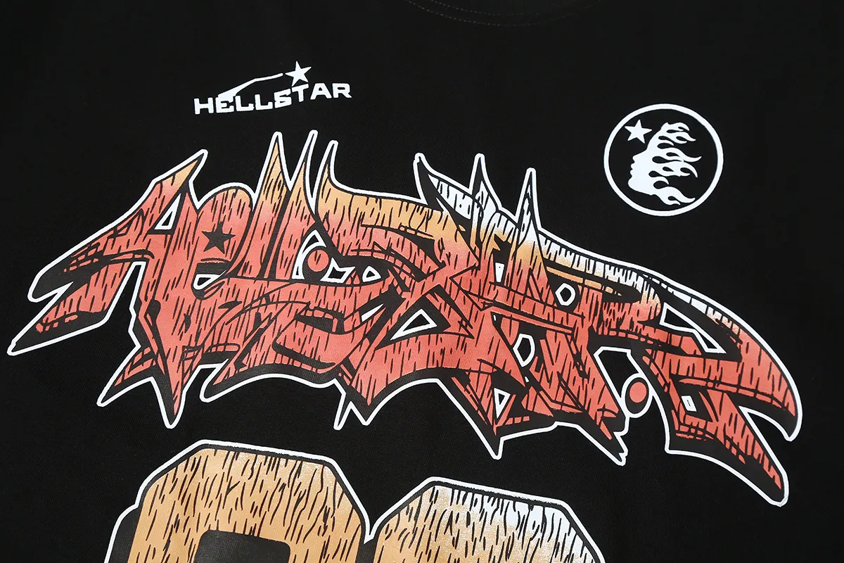 6602# P116 Hellstar Hellstar 08 digital mesh sports basketball training loose short-sleeved tee for men and women Color: White Black Size: S M L XL