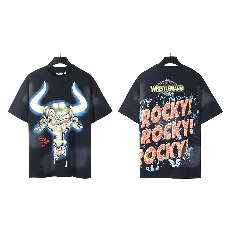 P130 6738#washed black Real shot Hellstar washed retro beauty trendy printed short-sleeved T-shirt Fabric: 250g 32 count fine cotton double yarn pure cotton Color: washed black Size: S M L XL