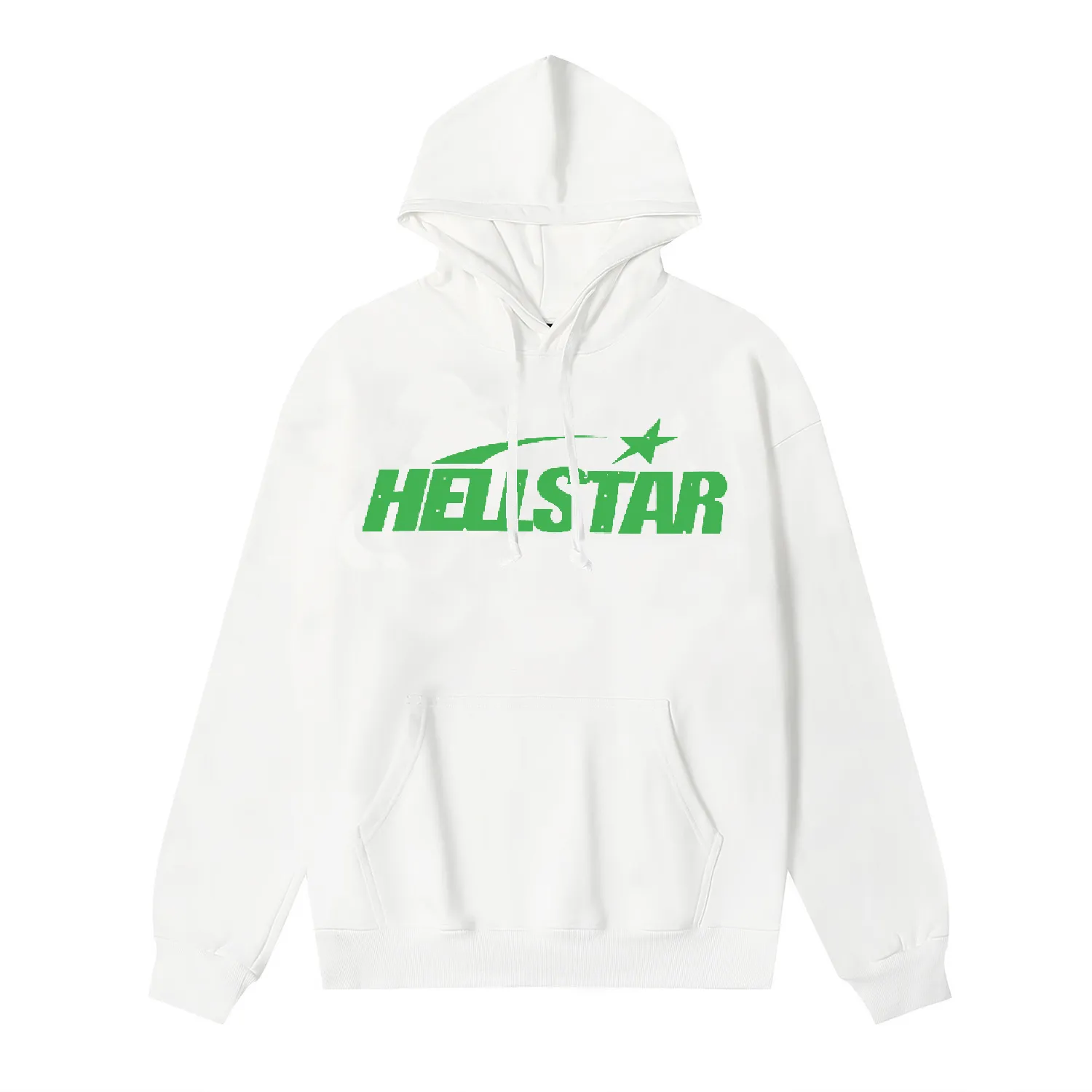 9913# P196 Ins American hip-hop trendy brand hellstar letter printed high street loose hooded pullover sweatshirt for men and women Color: Black White Size: S M L XL