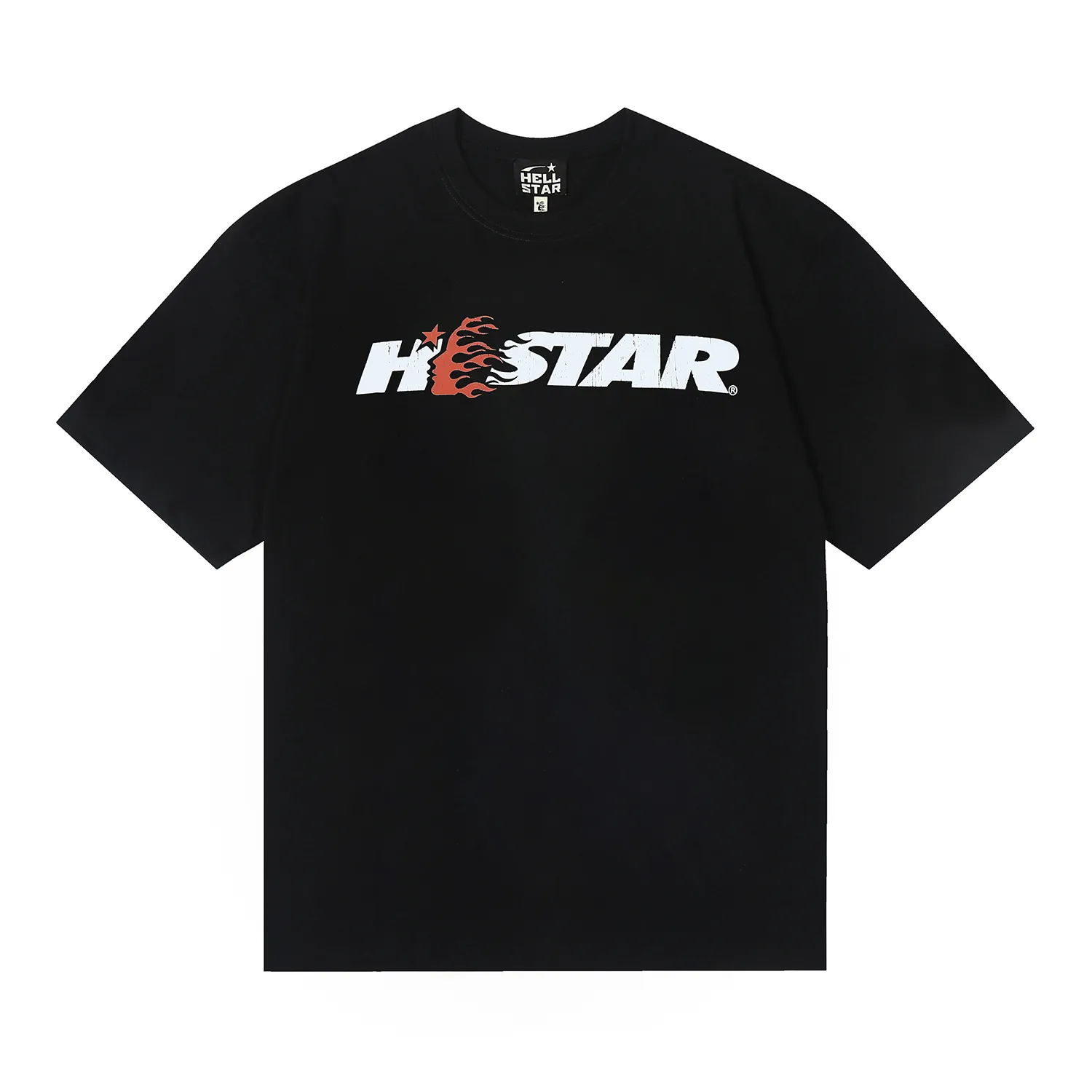 6690# P112 Hellstar American fashion high street pure cotton loose short-sleeved T-shirt Color: White Black Size: S M L XL