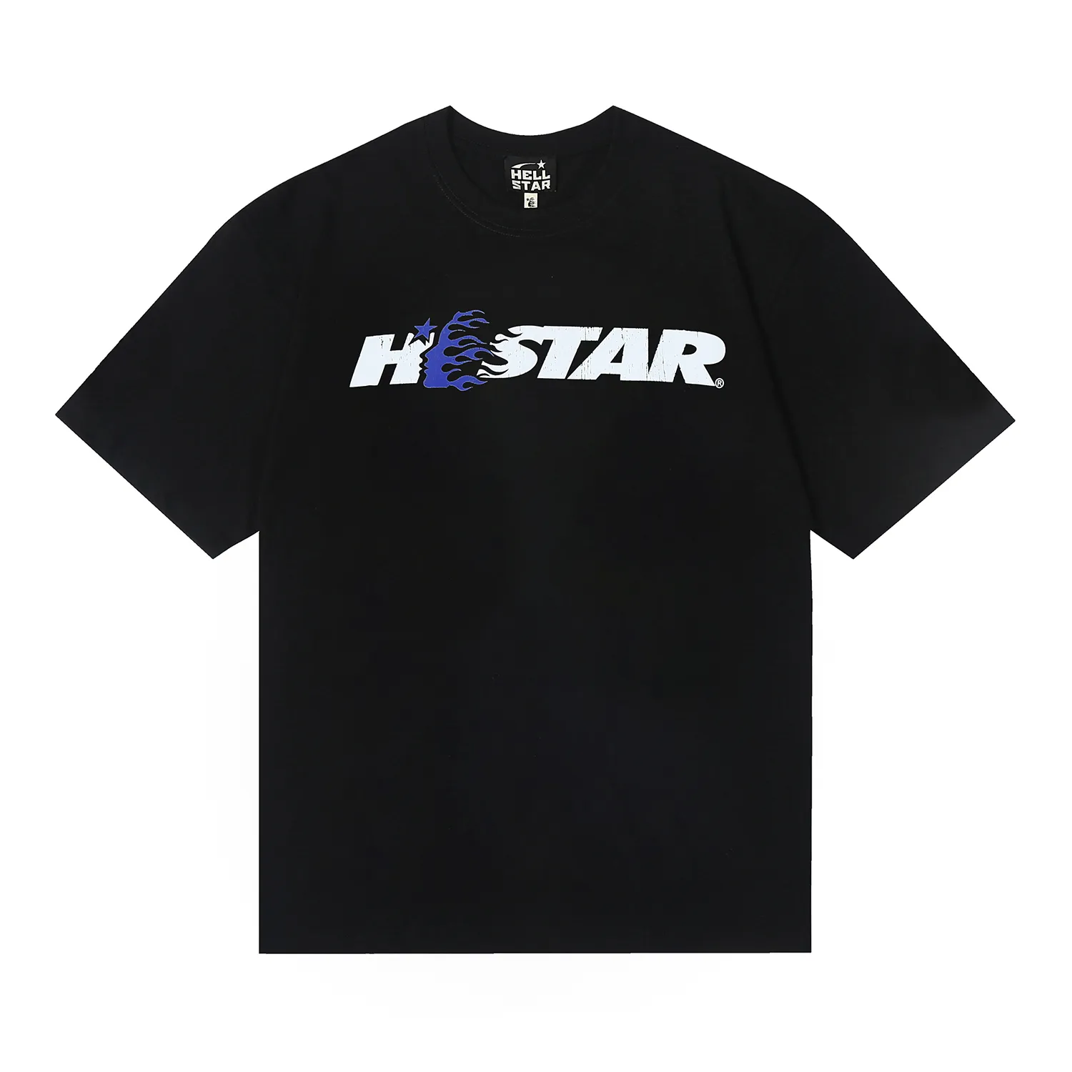 6690# P112 Hellstar American fashion high street pure cotton loose short-sleeved T-shirt Color: White Black Size: S M L XL