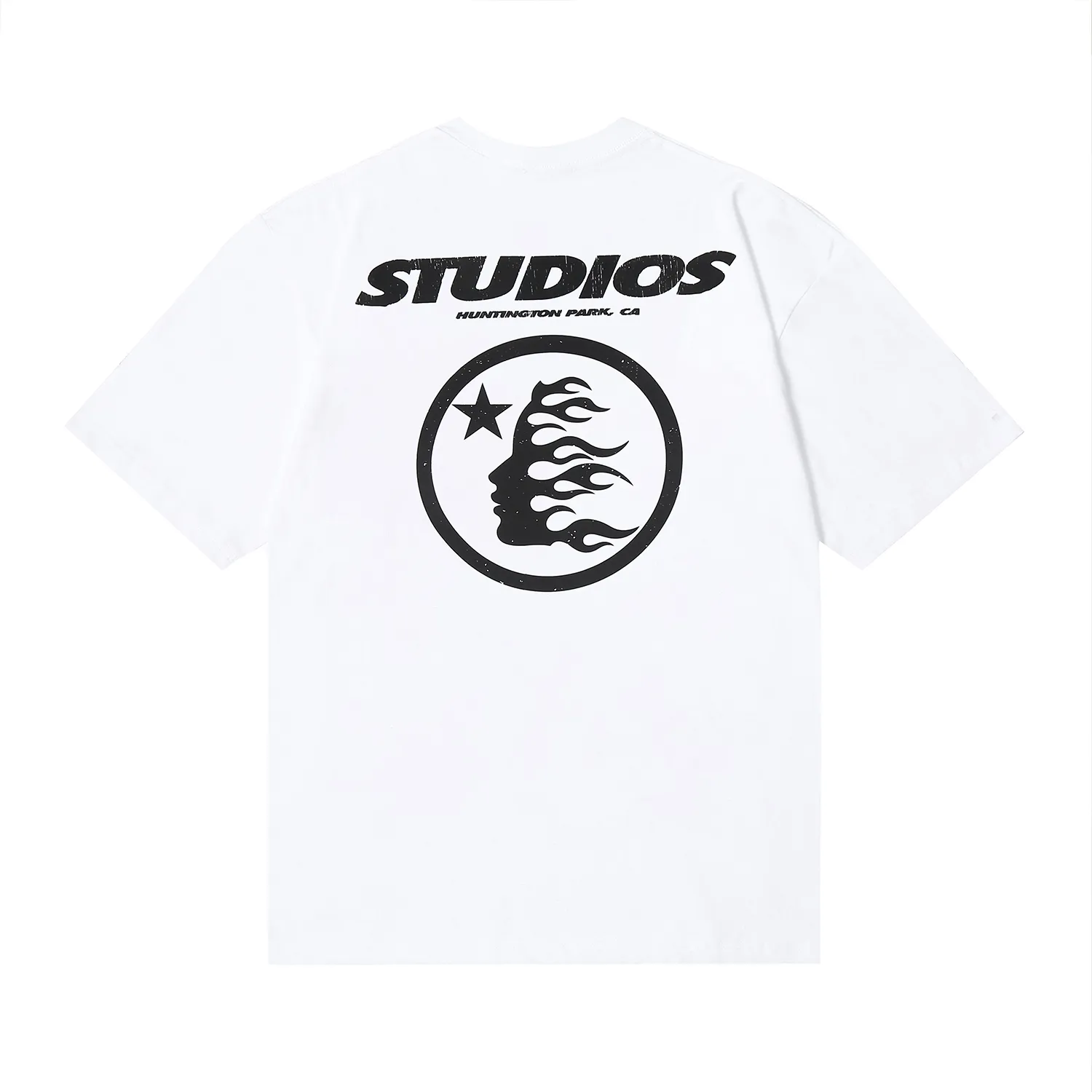 6690# P112 Hellstar American fashion high street pure cotton loose short-sleeved T-shirt Color: White Black Size: S M L XL