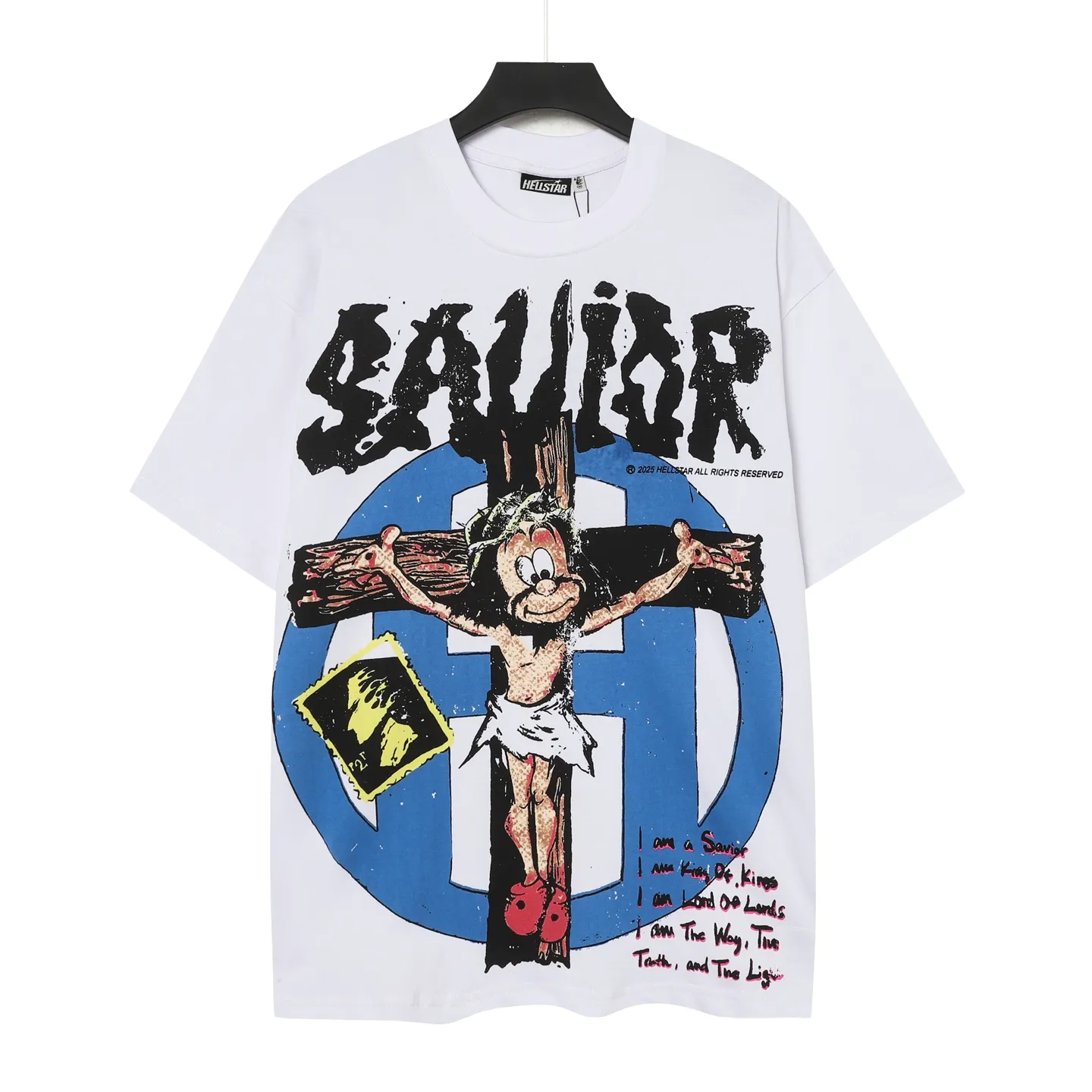 P108 Real-stock Hellstar Cross-border European and American style, street fashion brand pure cotton T-shirt Fabric (fabric): 32 pieces of 240g heavy combed double yarn pure cotton Size (size): S-M- L- X L Color (colour): white
